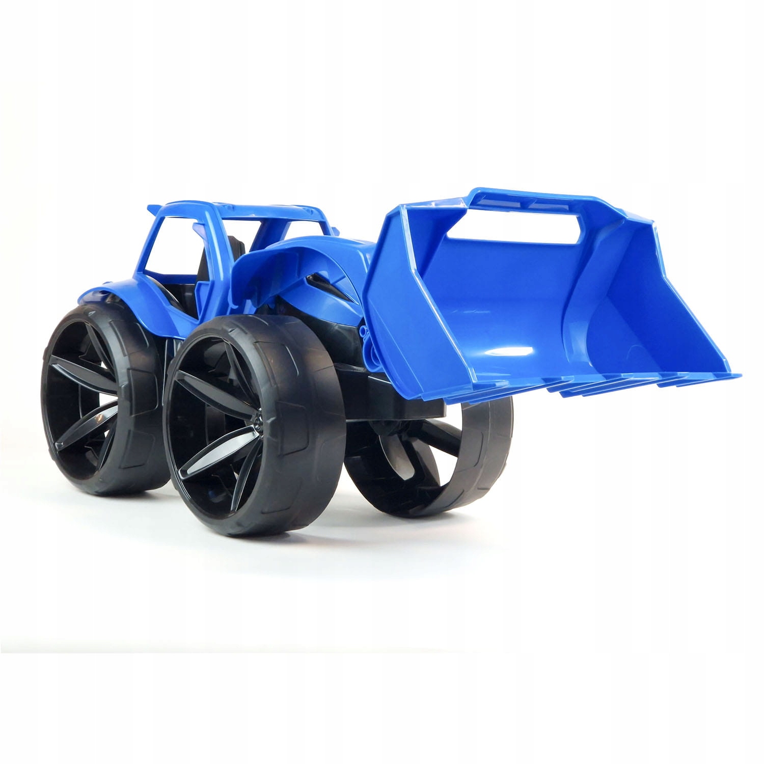 Granatowy Gigant Maximus Spychacz WADER Duży samochód na PREZENT Efekty brak