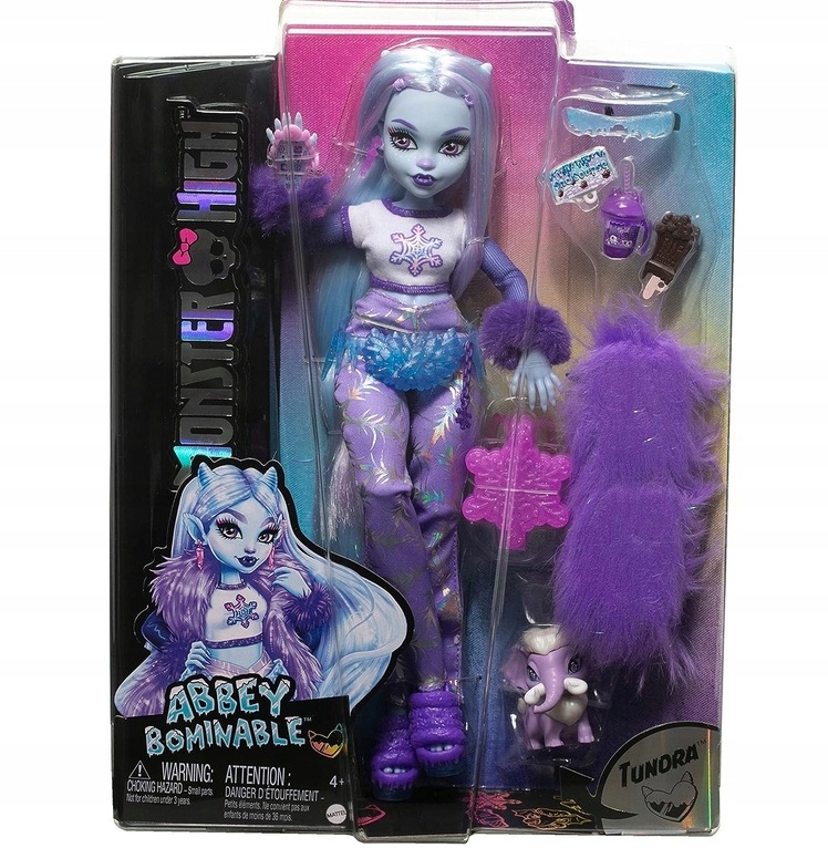 Abbey Bominable Monster High Lalka Mamut Tundra od 4 lat