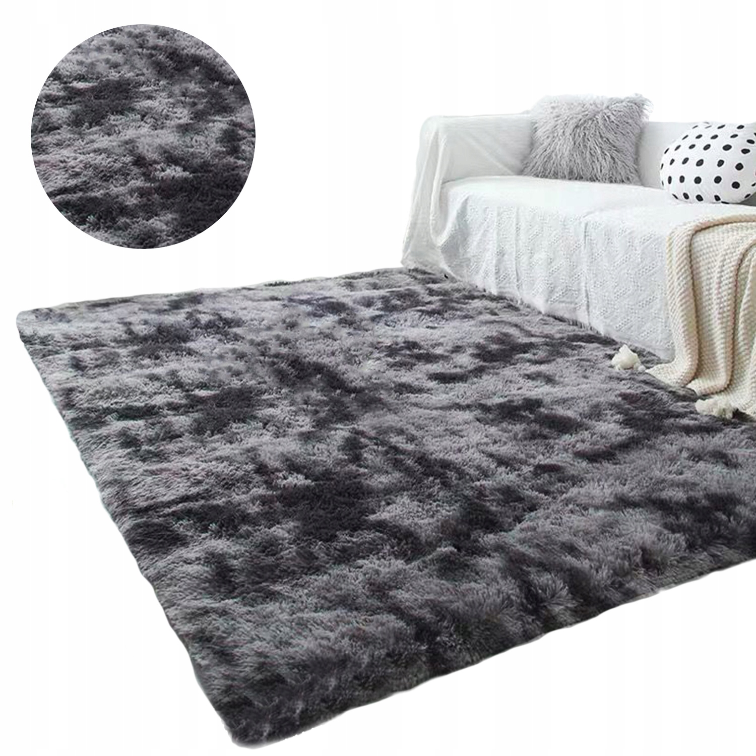 

Dywan gęsty miękki pluszowy Shaggy Ombre 120x160