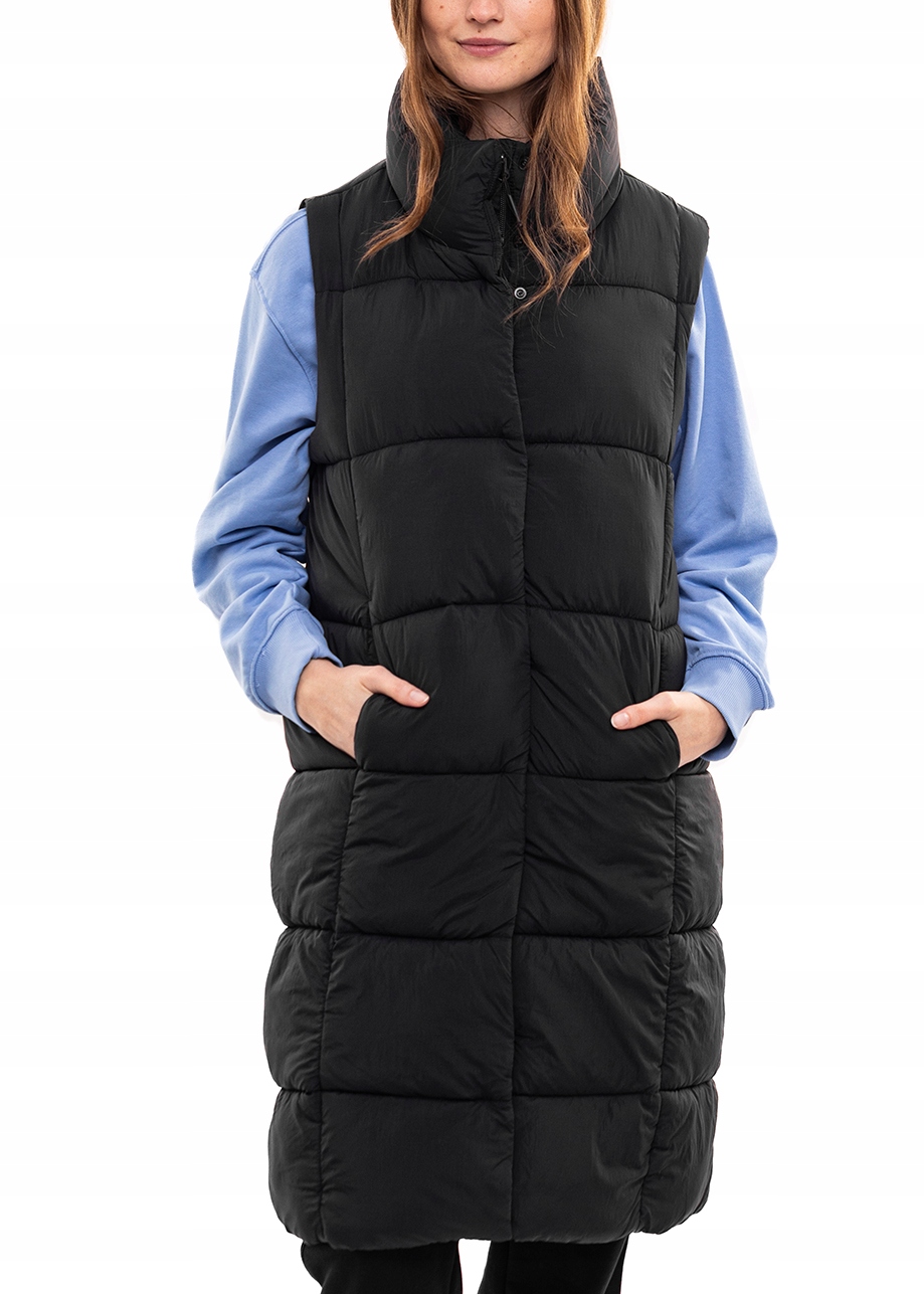 Vesta Bunda 4F Dámská Vesta Sportovní Péřová Dlouhá Černá vel. XL