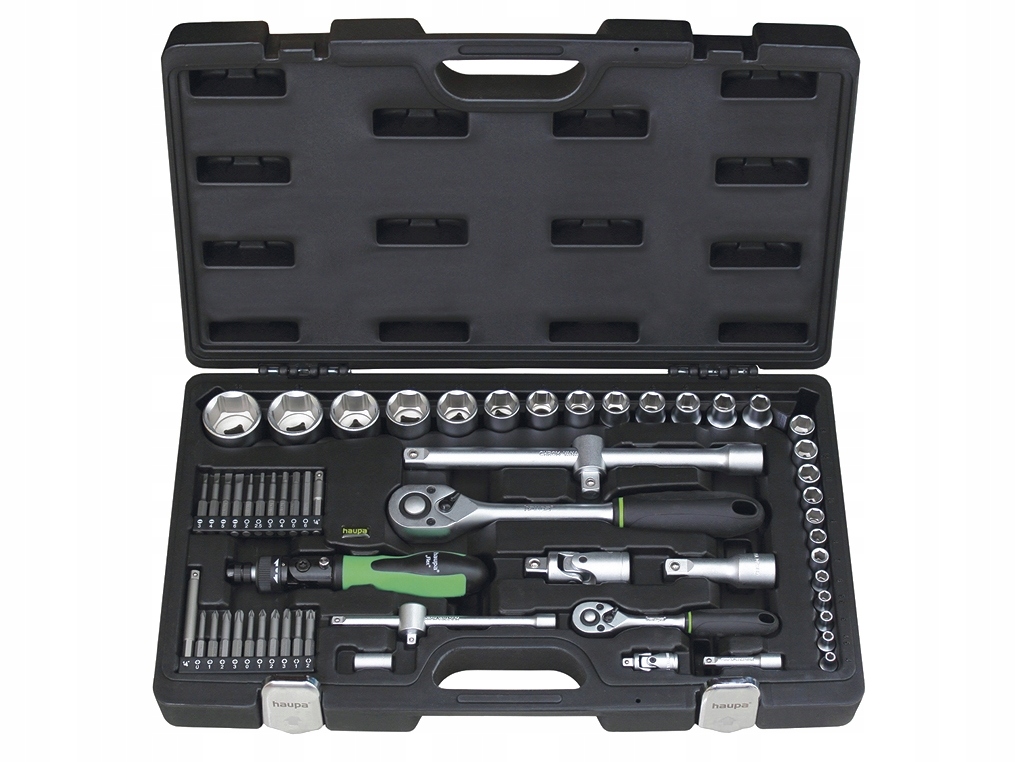 HAUPA 110672 zestaw klucze nasadowe z grzechotką 1/4 1/2 59szt