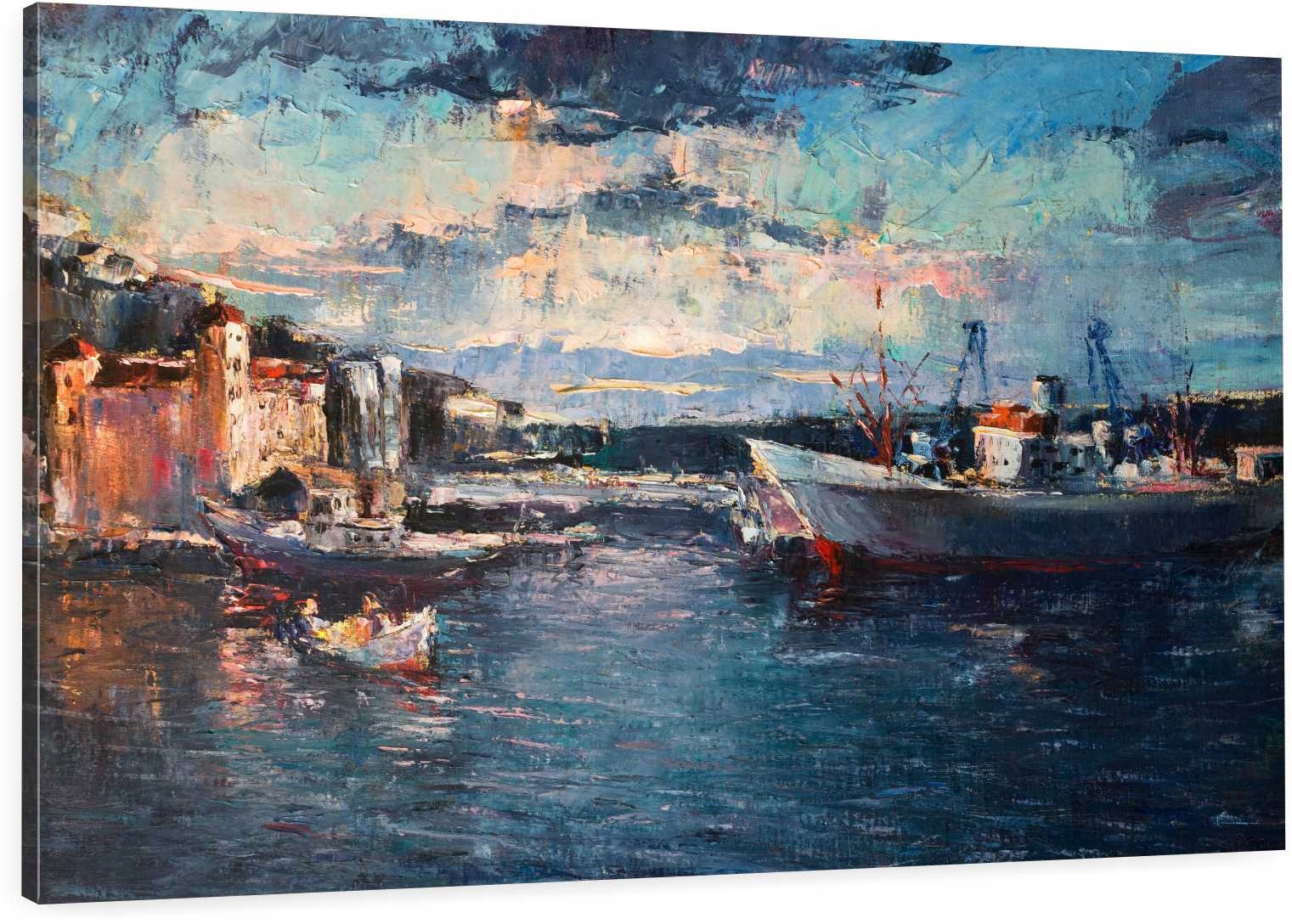 

Obraz Na Płótnie port morze jak malowany 90x60