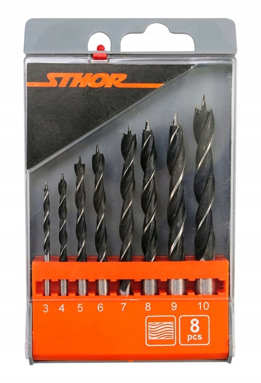 

Wiertła Do Drewna 3-10MM Hcs Komplet 8 Sztuk