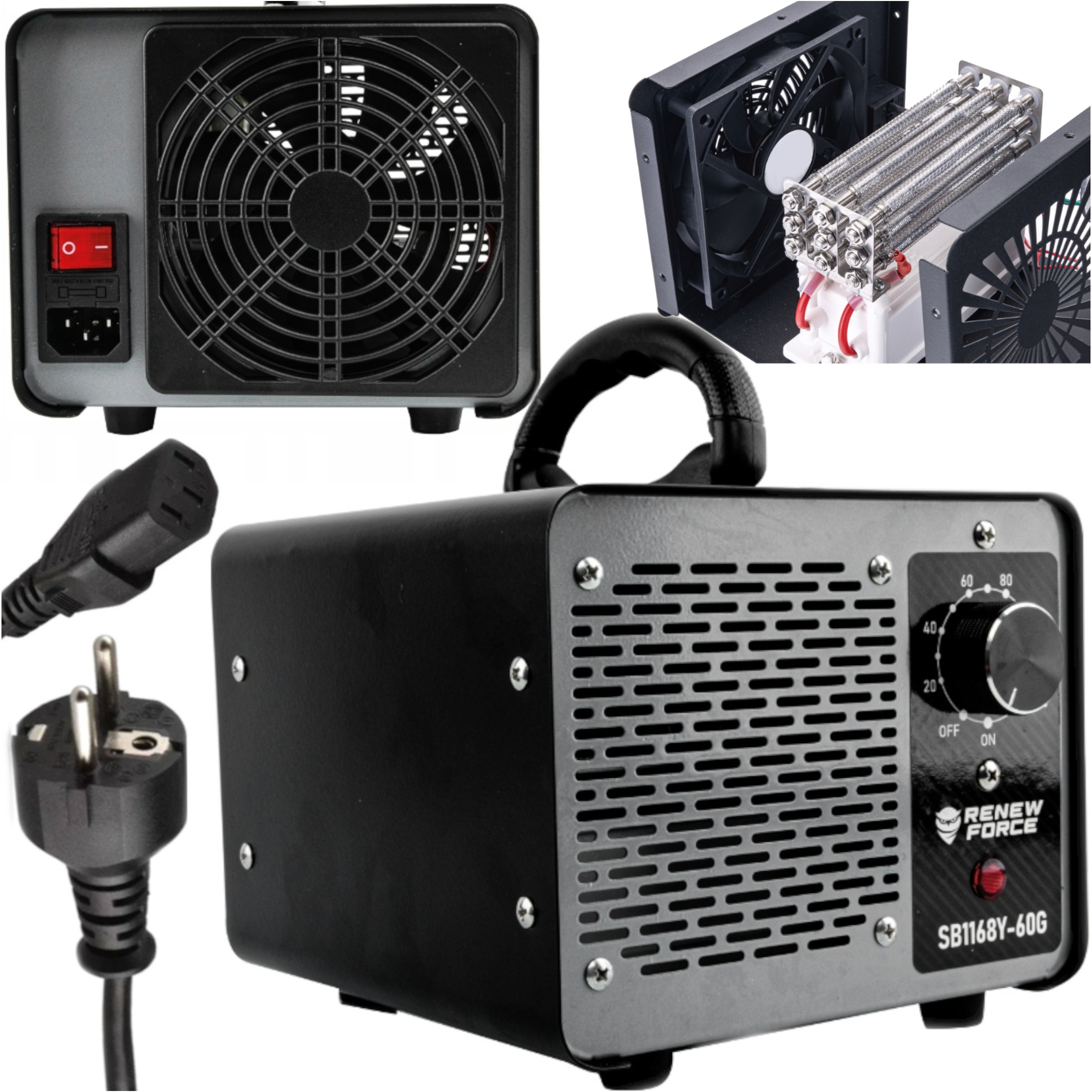 Účinný Ozonový Generátor Ozonu 60 000 mg/h Silný A Pevný Odhozovač