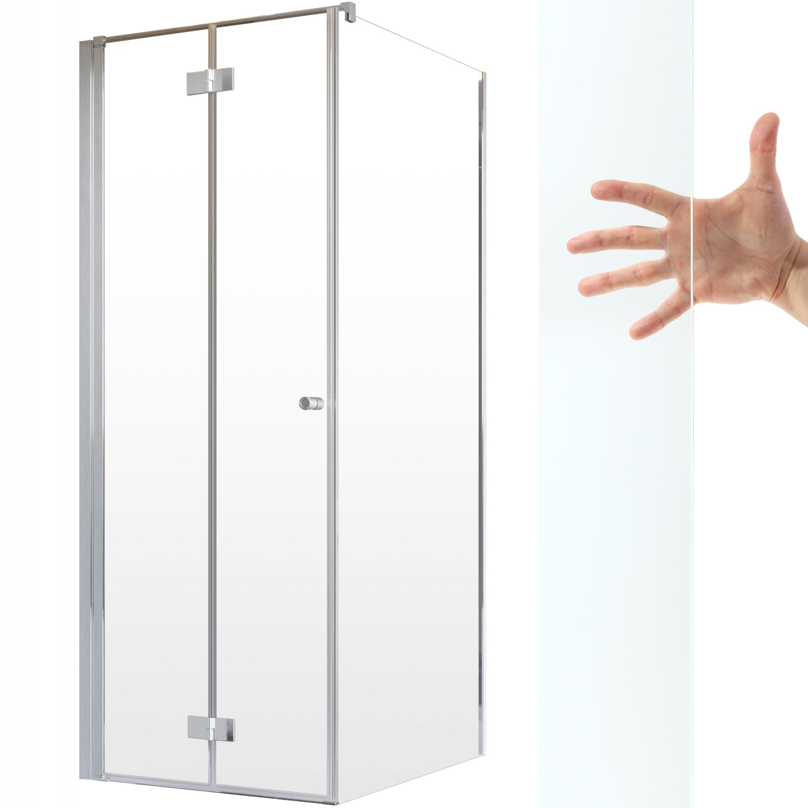 Kabina prysznicowa Nes Kdj B 100x90 L szkło czyste