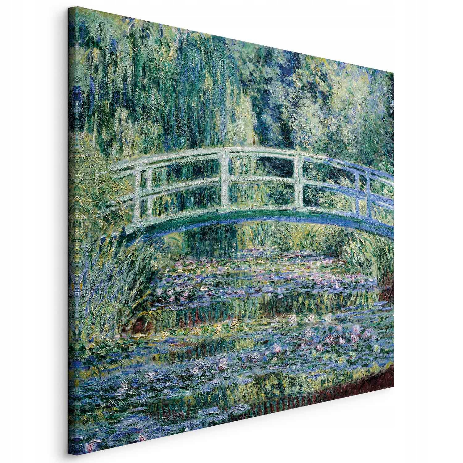 Claude Monet Japonský Mostek Rybník Obraz S Strukturou Příroda Do Obývacího Pokoje 40x40