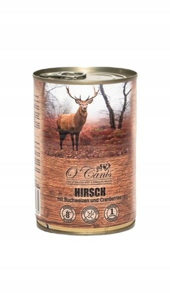 O'Canis Jelen s pohankou mokré krmivo pro psy 12x400 g