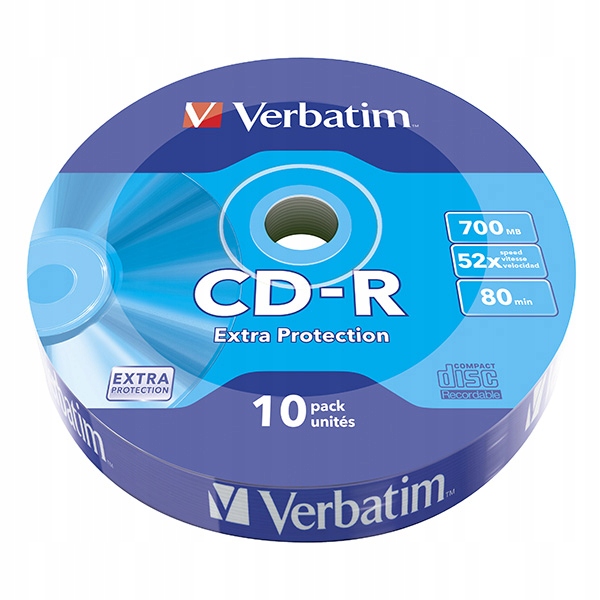 Płyty Cd-r Verbatim Extra Protection 700MB x52 10szt
