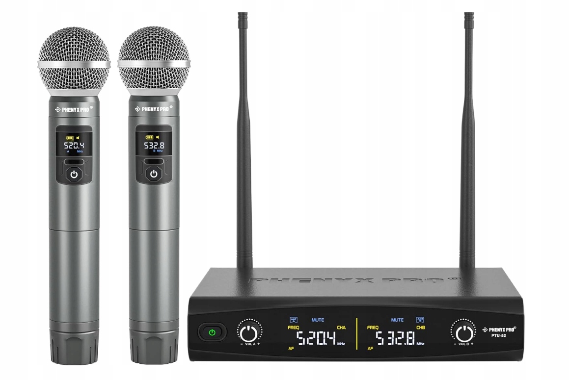 Bezdrátové Mikrofony Pro Karaoke, Sada 2 Ks