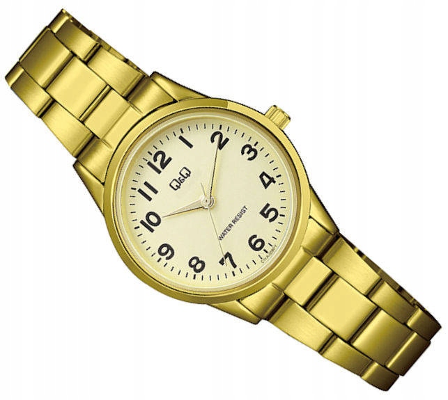 Dámské Klasické Zlaté Čitelné Hodinky Q C11A-009