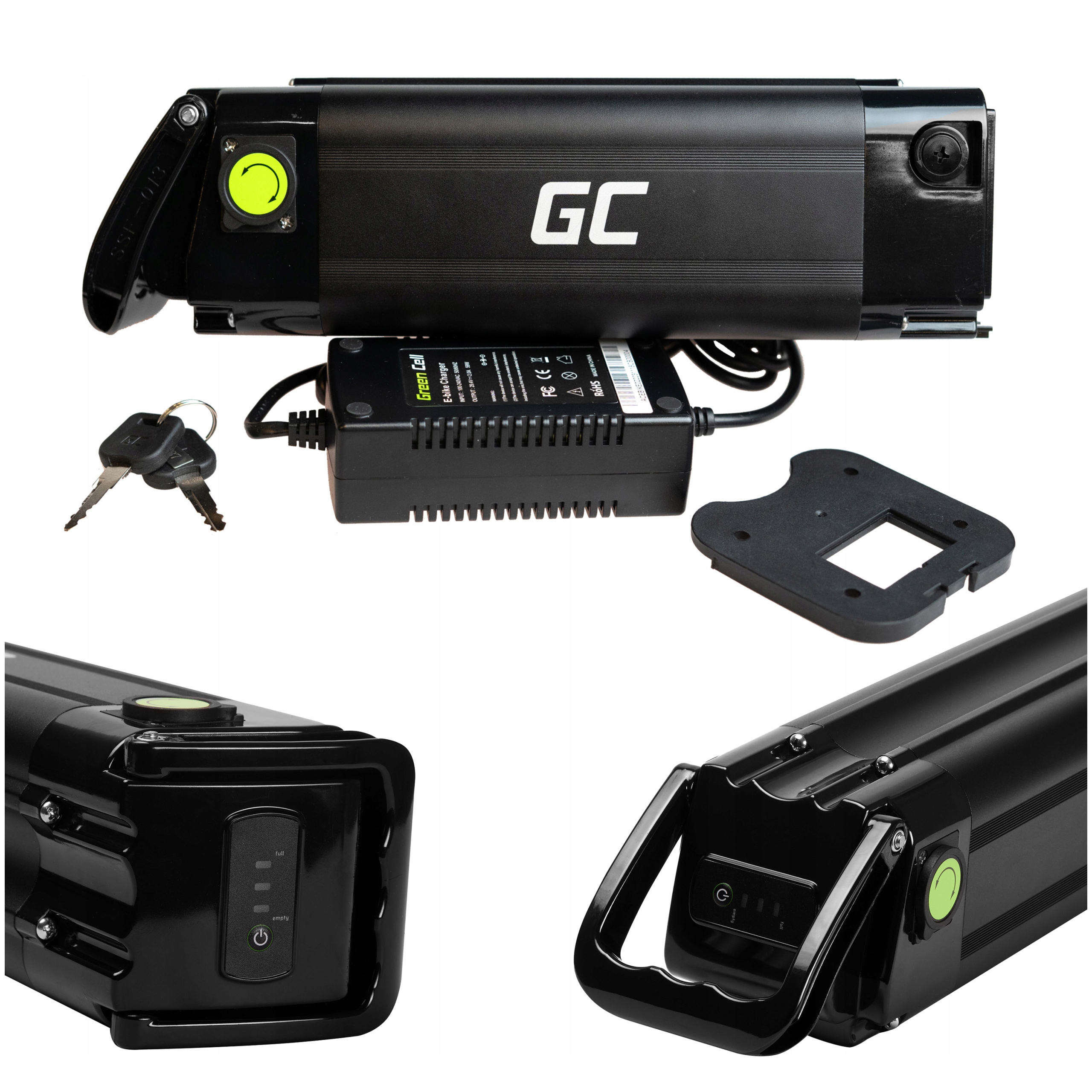 Bateria Do Roweru Elektrycznego 36V E-bike 10.4AH Silverfish Ładowarka 4PIN