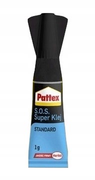 PATTEX S.O.S. SUPER KLEJ STANDARD BŁYSKAWICZNY 1G Waga produktu z opakowaniem jednostkowym 0.1 kg