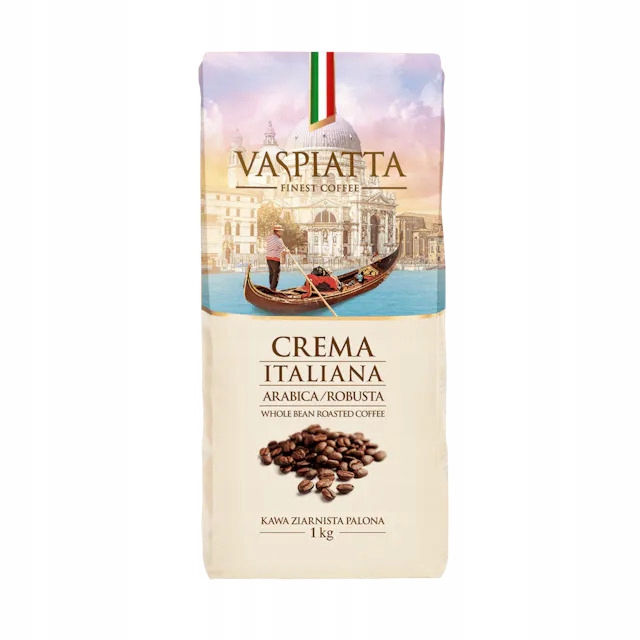 Vaspiatta Crema Italiana Arabica Robusta 1kg kawa ziarnista
