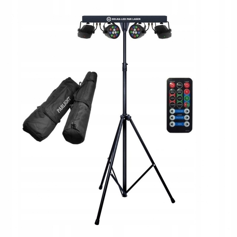 LIGHT4ME Belka Led Par Laser zestaw oświetleniowy