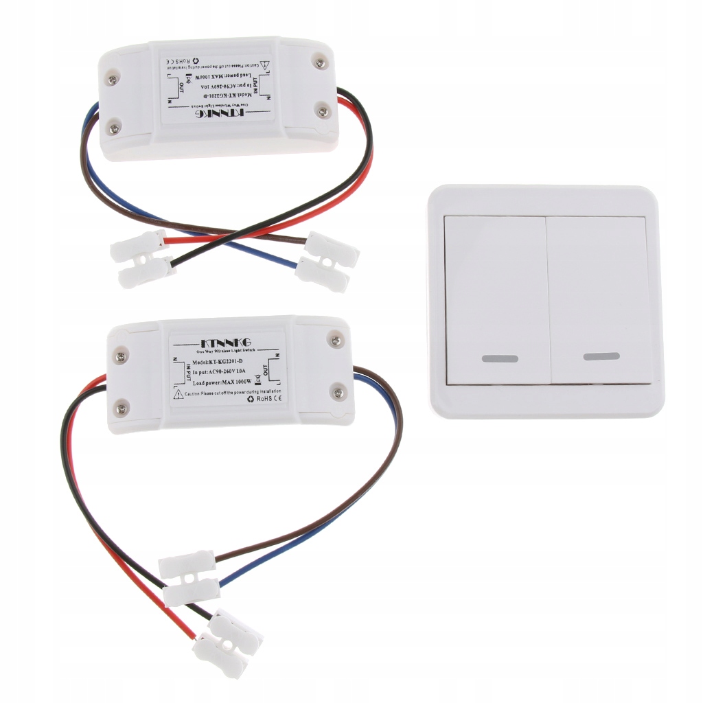 Dwukanałowy AC85-260V 433.92Mhz RF Bezprzewodowy