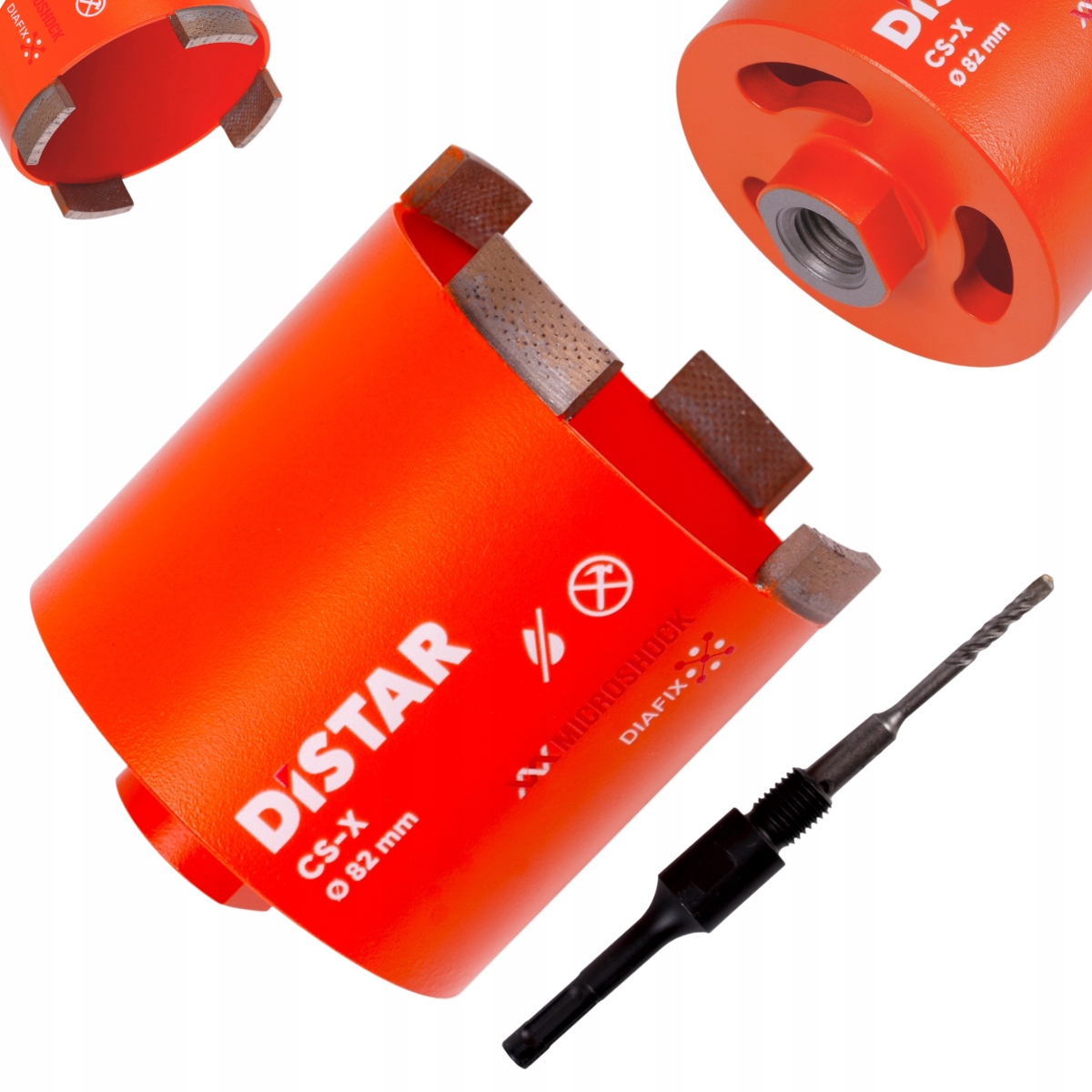 Koronka Diamentowa Otwornica Pod Puszki Distar 82 mm SDS-Plus Premium