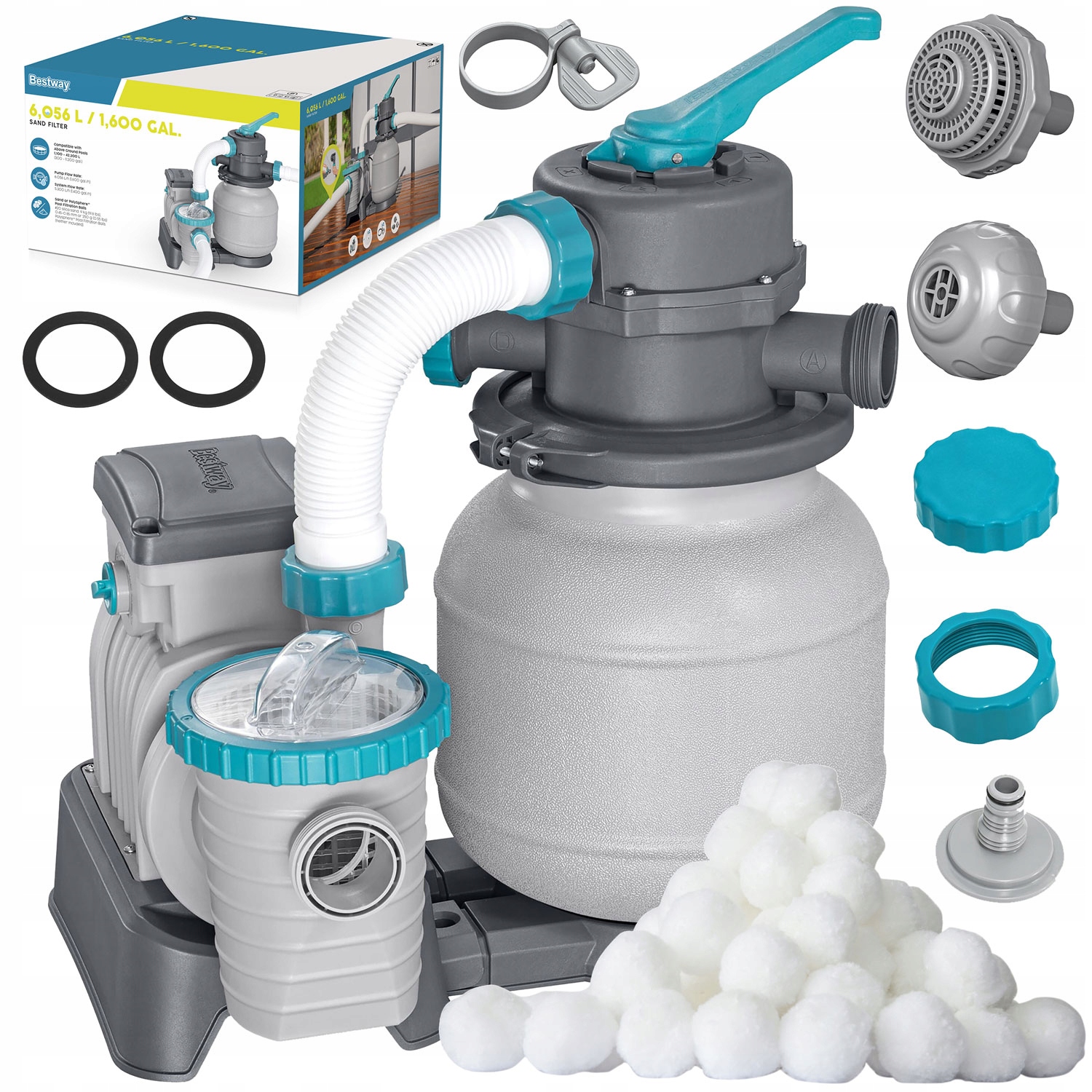 Piesková Pumpa Pre Bazény Filtračné Guličky 6056 L/h Bestway 58497