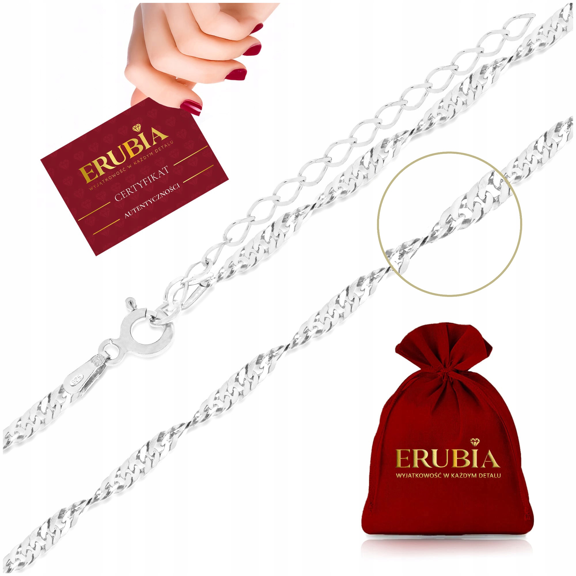 Fenoménní Dámský Náhrdelník Singapur, Stříbro 925, Pro Ženu, Přítelkyni