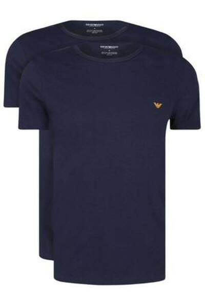Emporio Armani pánské tričko 2 pack tmavě modré, Velikost M