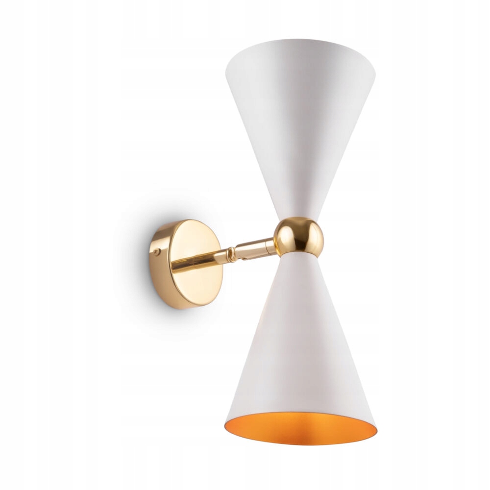 Nástenná lampa nástenná dvojitá biela zlatá hore dole moderná Maytoni