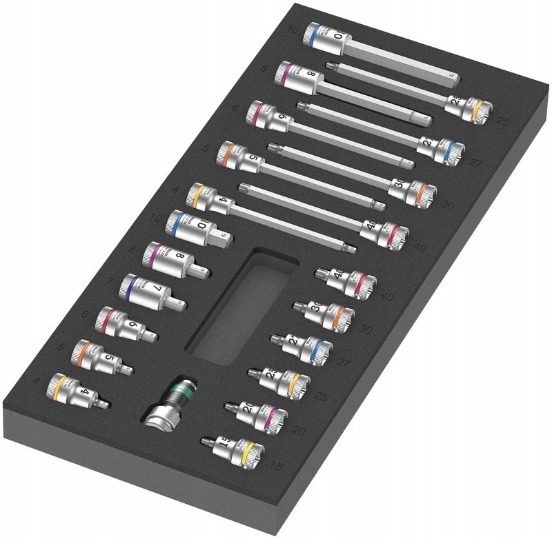 WKŁADKA PIANKOWA ZYKLOP 3/8''B, SET 1, 22CZ. Wera 05150113001