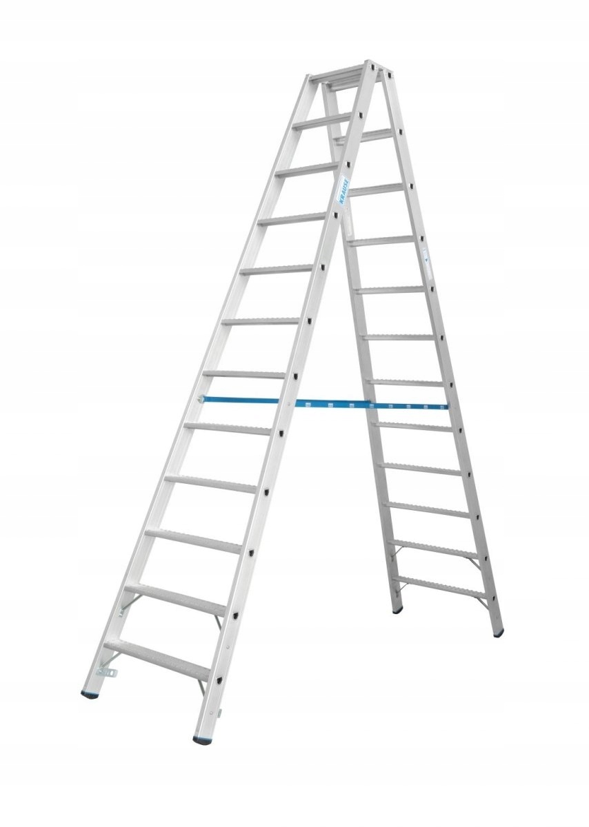 Drabina dwustronna ze stopniami R13 Krause 2x12 stopni 136220