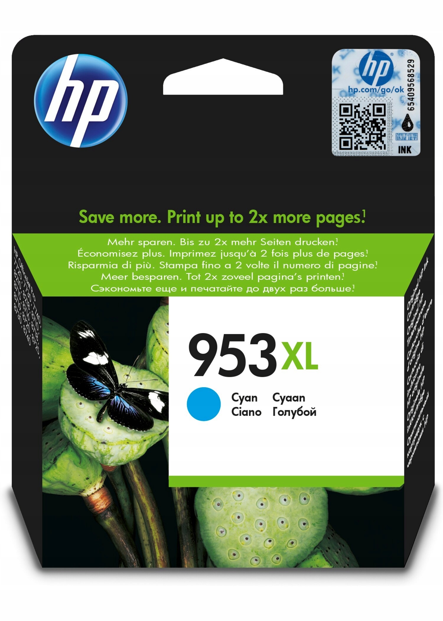 Atrament Hp F6U16AE 0725184104114 modrý (cyan)