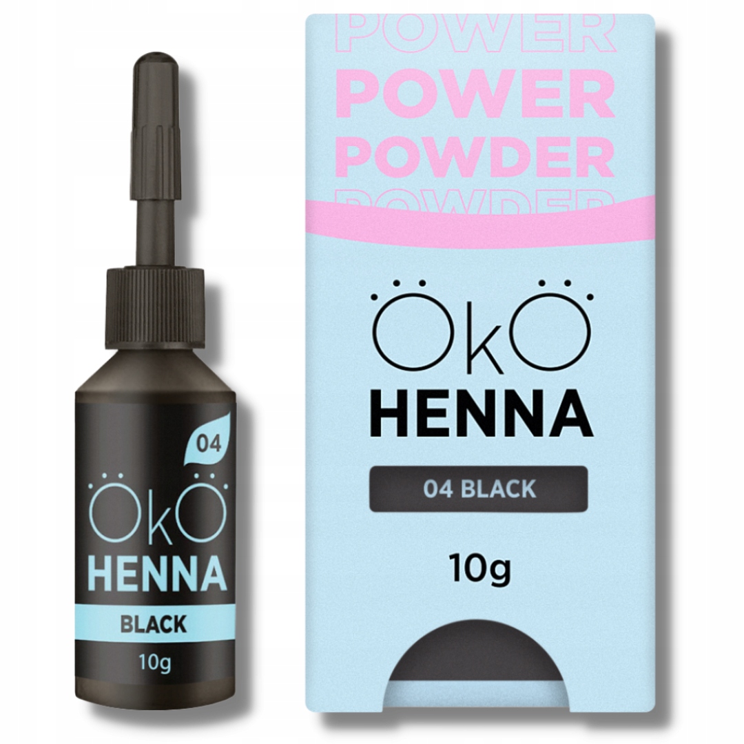 Henna pudrová na obočí OkO #04 Black 10 g