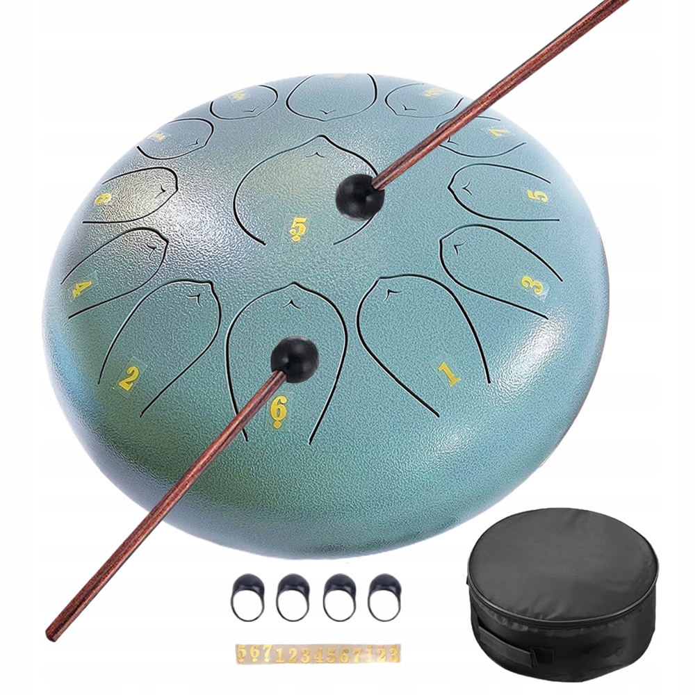 Ocelový buben s 13 tóny, relaxační zvuk pro jógu a výuku hudby