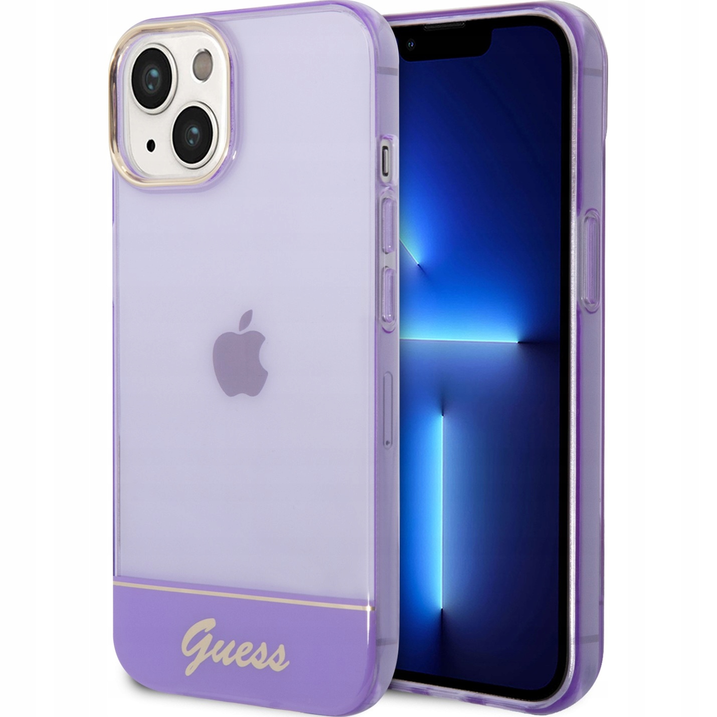 Etui Guess Translucent na iPhone 14 6,1" fioletowe Guess