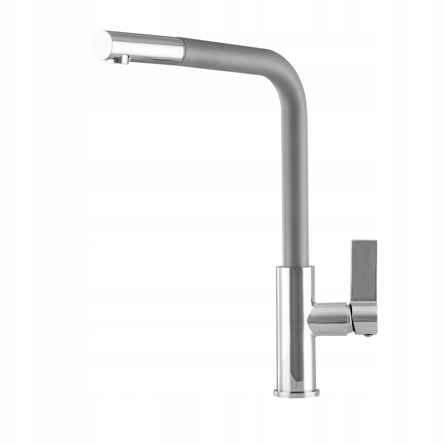 Kuchynská batéria Side šedá s výsuvným výtokom Gamma