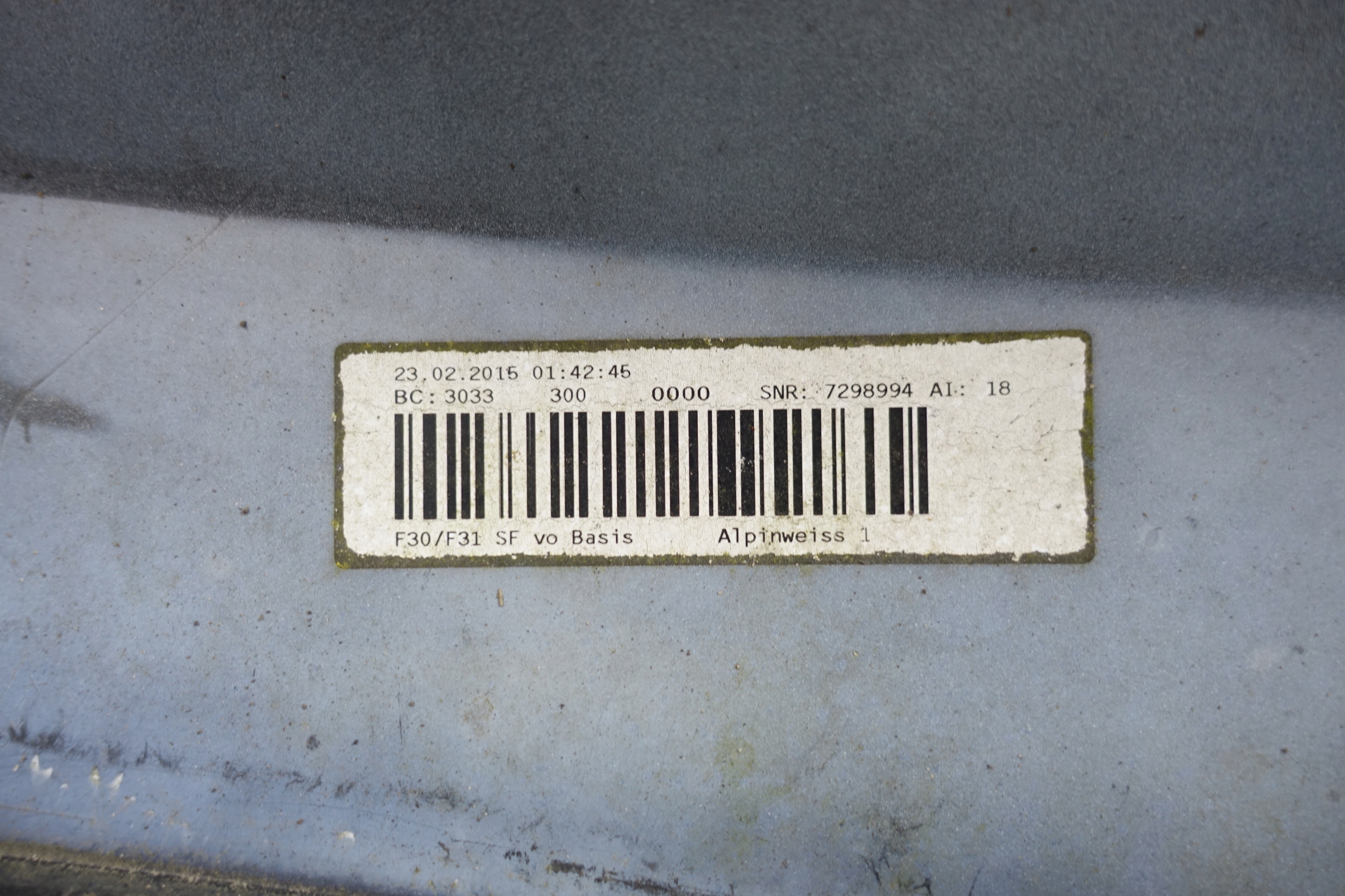bumper front front BMW 3 F30 F31 7298994