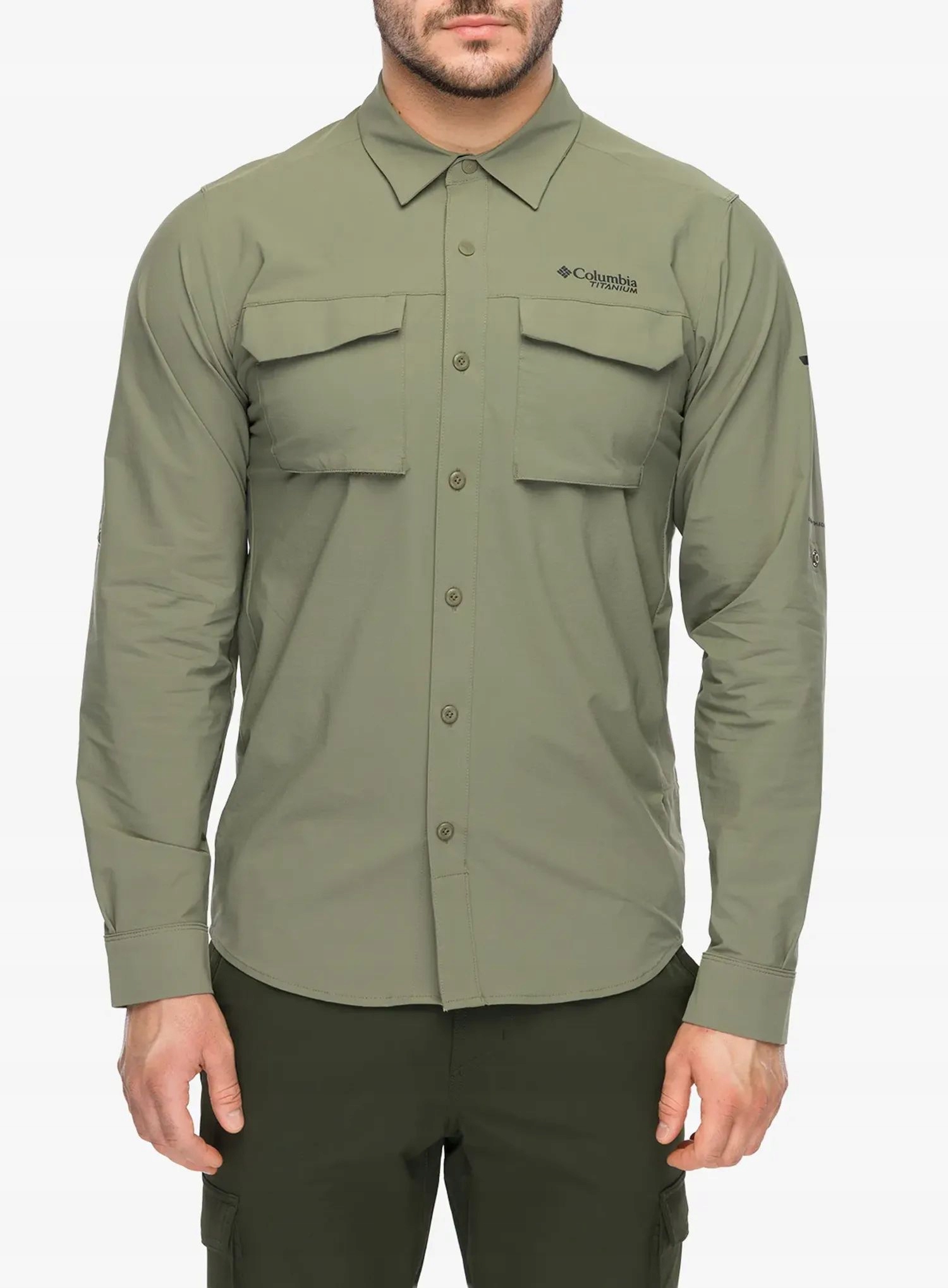 Košile Columbia Silver Ridge Elite s dlouhým rukávem stone green XL