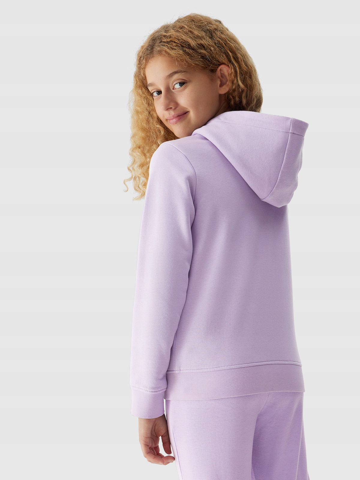 4F BLUZA DZIEWCZĘCA ROZPINANA Z KAPTUREM DRESOWA DZIECIĘCA Wiek dziecka 8 lat +