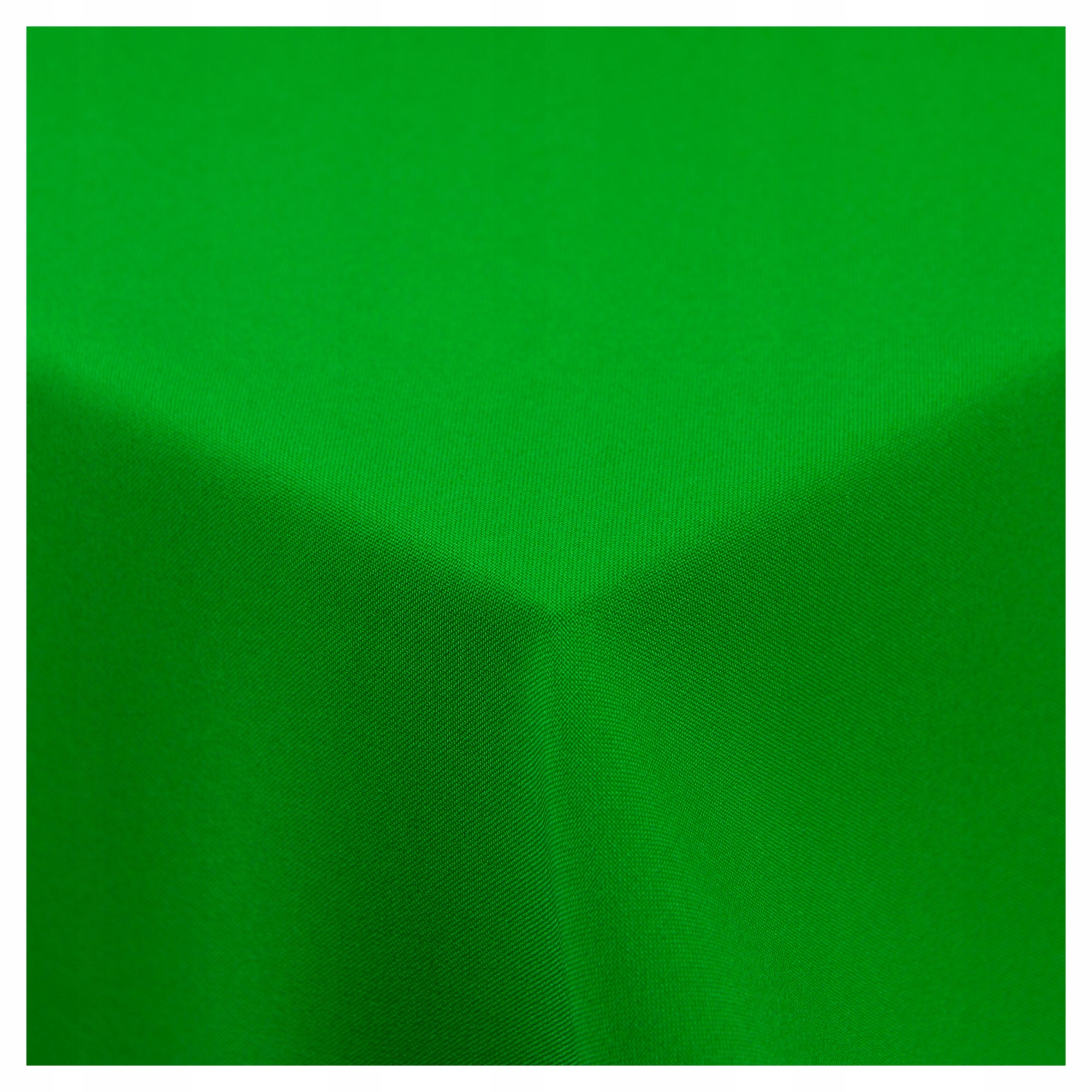 ELEGANCKI GŁADKI KWADRATOWY OBRUS ZIELONY 120x120