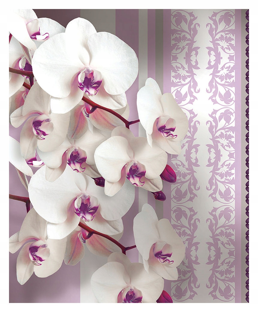 Tapeta Orchideje růže pruhy vinyl jemný vzor 184x254 do ložnice lepidlo