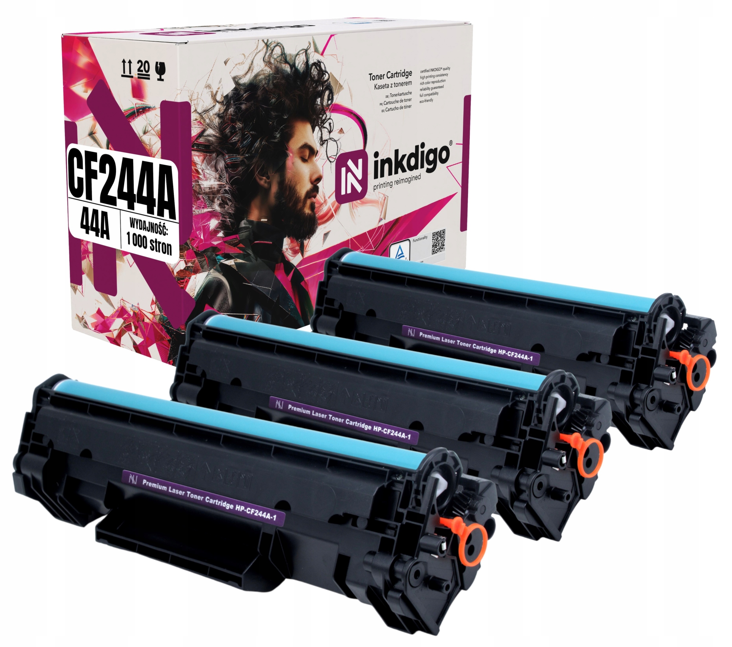 3x Toner pro Hp LaserJet Pro M15a M15w M28w CF244A