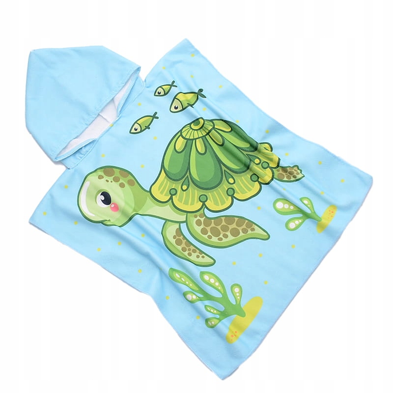 

Poncho Ręcznik 60x120 Ponczo Kaptur Żółwik B01