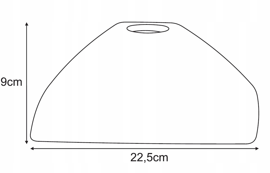 Klosz Szklany Trapez Kremowy Uniwersalny Odcień Kod producenta K-HP-TRAPEZ MAŁY KREMOWY