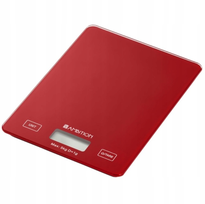 

waga kuchenna Cherry 5kg Ambition czerwona