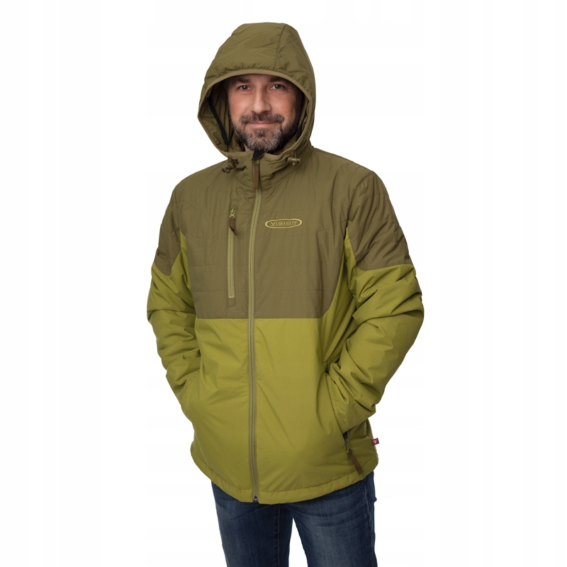 KURTKA PRIMALOFT 60g Lekka WIATROSZCZELNA Vision Subzero Forest Green R. XL