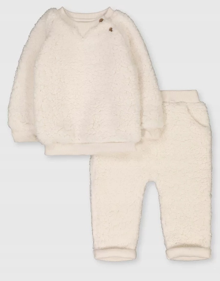 

Tu Kremowy dres polarowy roz 74-80 cm