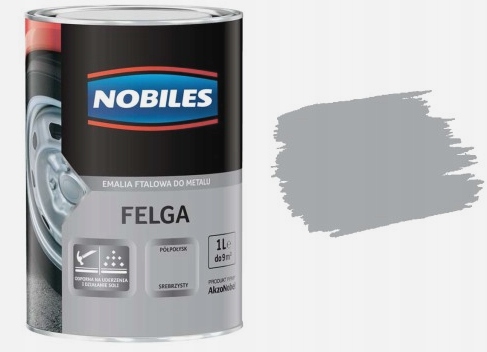 Emalia Nobiles farba do felg 1L srebrna