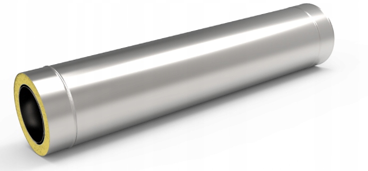 Kd Trubka s potahem fi 120 1 m 0,8 mm průchod stěna komín vložka