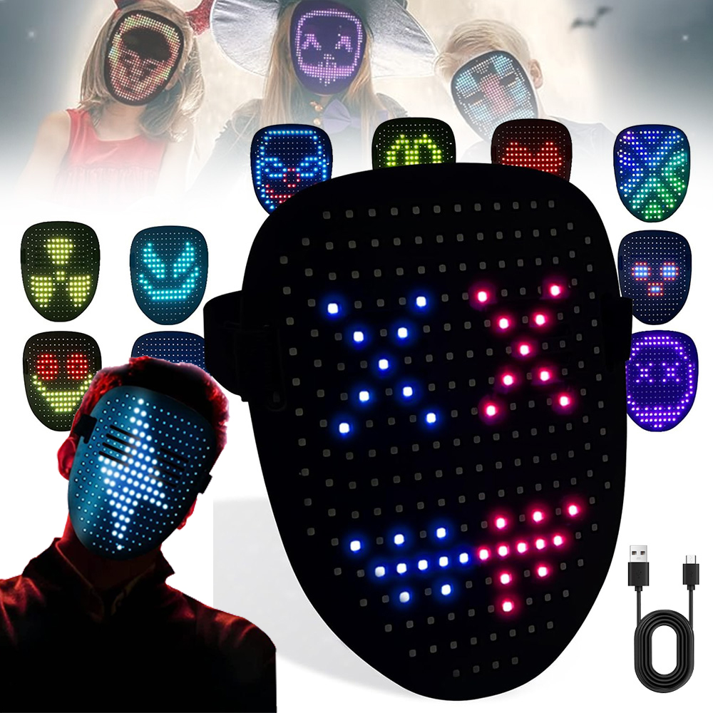 Svítící Maska Led Purge Noc Očista Převlek Na Halloween 234XLED