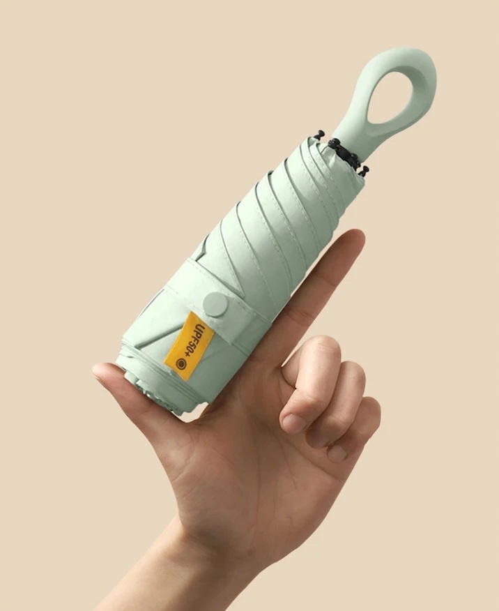 MAŁA PARASOLKA PRZECIWDESZCZOWA PRZECIWSŁONECZNA FILTR UPF50 SKŁADANA MINI Model Q-57562