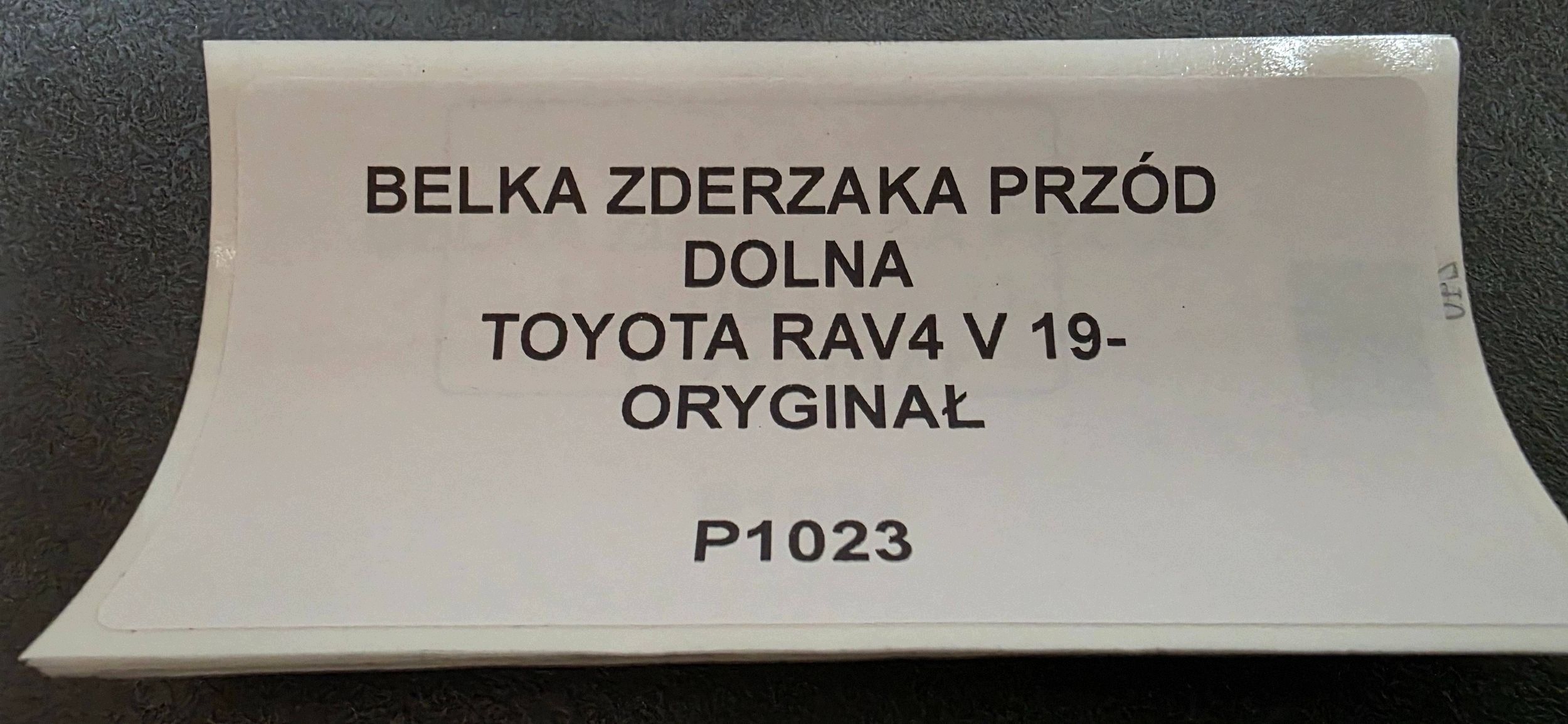 bumper support front lower TOYOTA RAV4 V 19- original