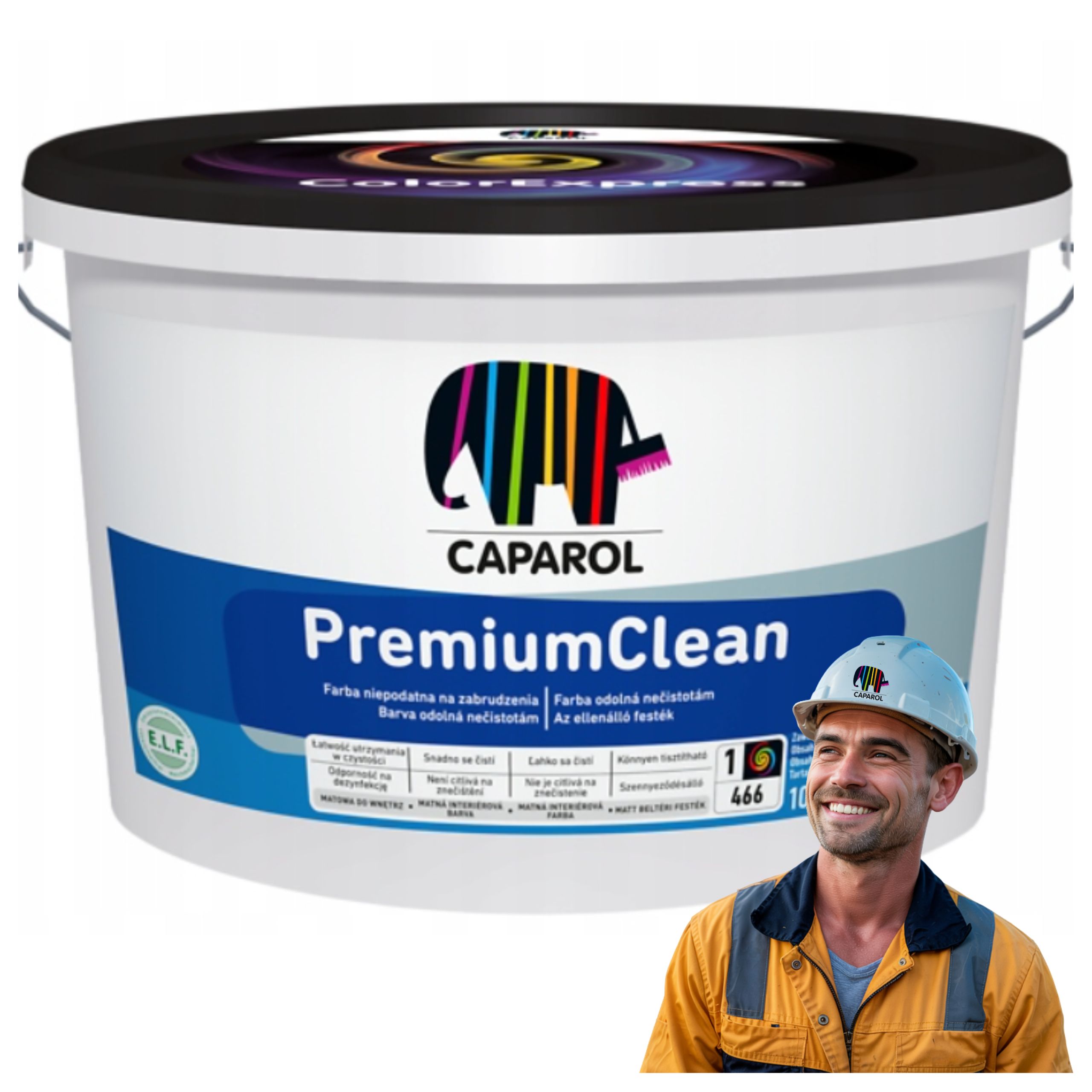 Farba Ceramiczna Biała Odporna na Zmywanie Caparol PremiumClean 10L