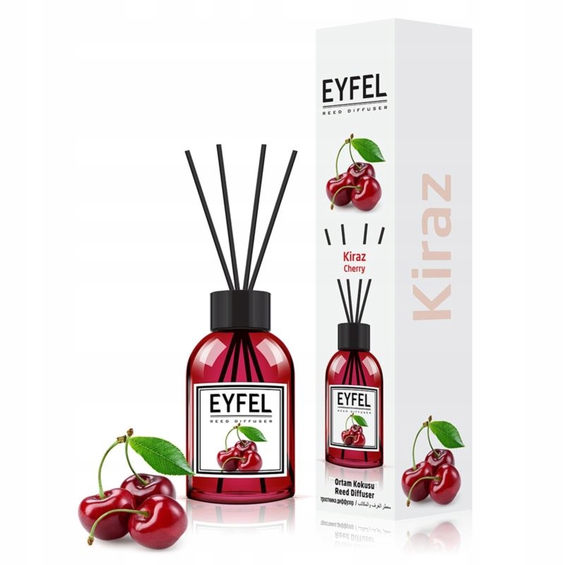 

Eyfel dyfuzor zapachowy z patyczkami, Wiśnia 120ml