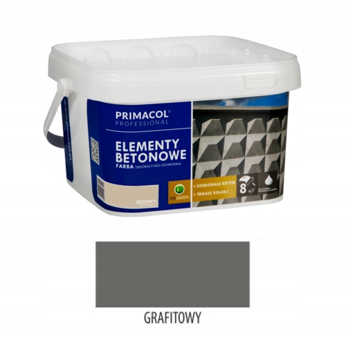 

Primacol Farba do betonu. Grafitowy 2,5 l